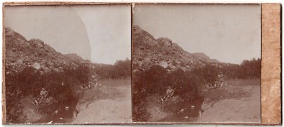 Maroc.Morocco.Oued-Zemrane.Khouribga.2.Stereo Photo argentique 6x13.Stereoview.