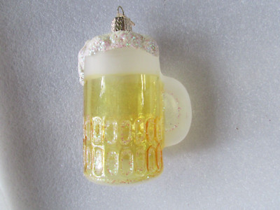 Craft Beer mug OLD World Collection Glass Blown Ornaments Christmas