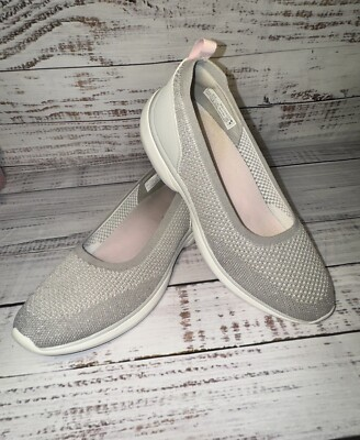 #ad #ad Vionic Womens Vortex Kallie Gray Grey Pink Metallic Textile Shoes Pumps Size 8.5 $47.56