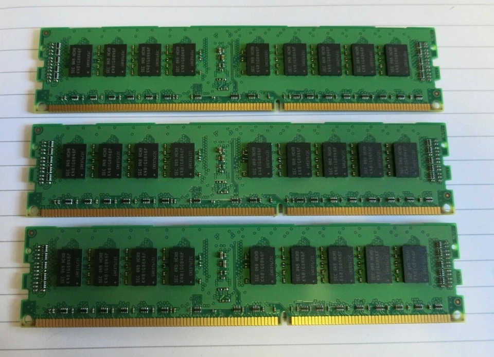 3 x HP Samsung M393B5673FH0-CH9Q5 500202-061 2GB PC3-10600 DDR3 ECC CL9 240P RAM - Image 2 of 4