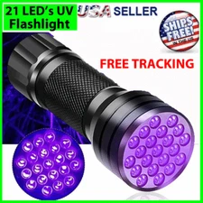 UV 21 LED Flashlight Ultra Violet Tactical Black Light Mini Torch 395 Inspection