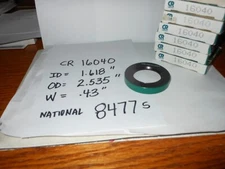 CHICAGO RAWHIDE 16040 OIL SEAL  ~1.618" X 2.535" X .43" (NATIONAL NUMBER 8477S)