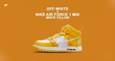 Off-White x Nike Air Force 1 Mid Sneakers, Zapatillas hombre, 40.5EU, 7.5US