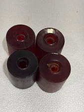 Vtg 70s/80s Sims Bowl Riders Pure Juice Urethane Wheels Set OG Skateboard Rare