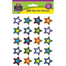 Fancy Stars 2 Stickers Valu-Pak Teacher Created Resources TCR5365