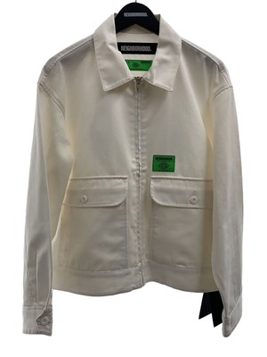 NEIGHBORHOOD ZIP WORK JACKET/M/POLYESTER/WHT | eBay
