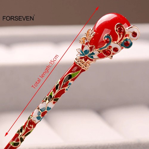 Chinese Ancient Style Hairpins Imitation Jade Headpieces Classical Hair Sticks - Picture 6 of 13