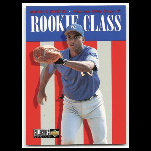 Sergio Nunez Rookie #436 1996 Collectors Choice Kansas City Royals ...