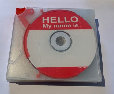 QUITE RARE, Variopac ''Hello My Name Is'' Blank CDs/Trigger Cases--Lot of Six (6)