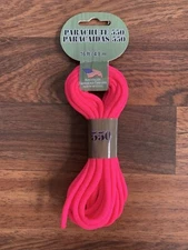 Parachute Cord 550 16 FT4.8 M  MADE IN USA PEPPERELL BRAIDING COMPANY