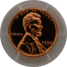 ONE OF PR67RD 1958 RED WHEAT LINCOLN PENNY PCGS GRADED PROOF P-MINT EXACT COIN