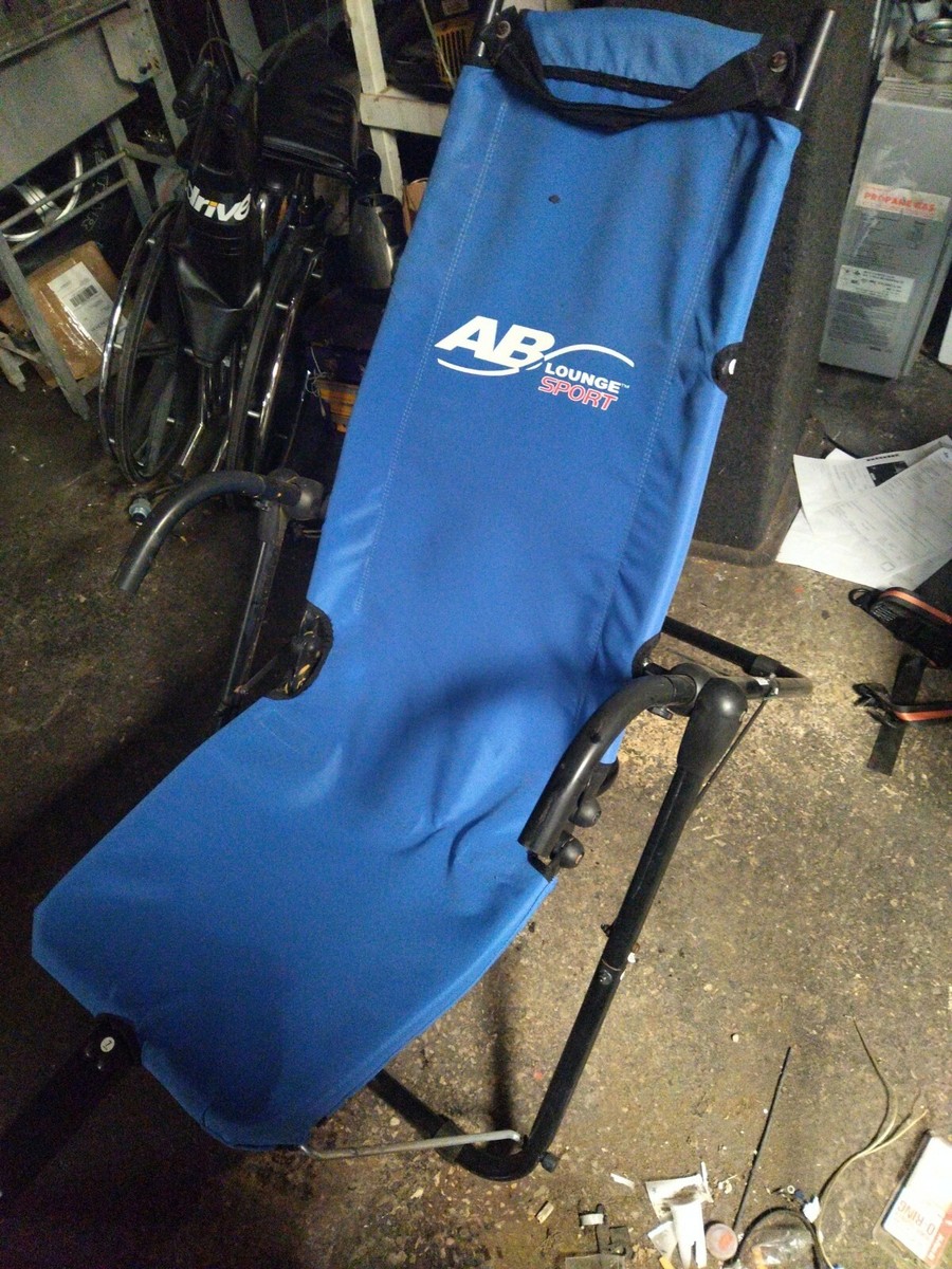 AB Lounge Sport Abdominal Workout Fitness Exercise Blue Lounger