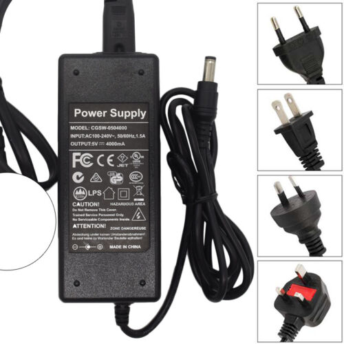 5-Volt 4-Amp CGSW-0504000 Power Supply AC Adapter Charger With 5.5*2.5MM - Picture 1 of 8