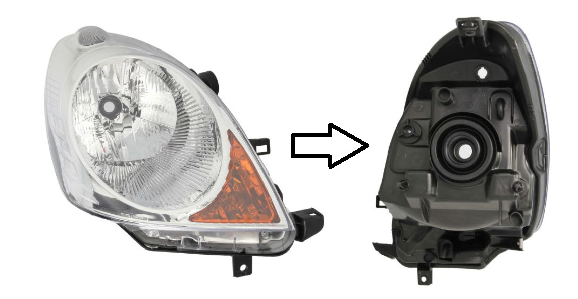 Phare avant droite électrique pour rouler de nuit avec Nissan Note