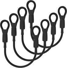 4-Pack Heavy Duty Loop End Cable Braided Stainless Steel PVC Coated Safety Wire 