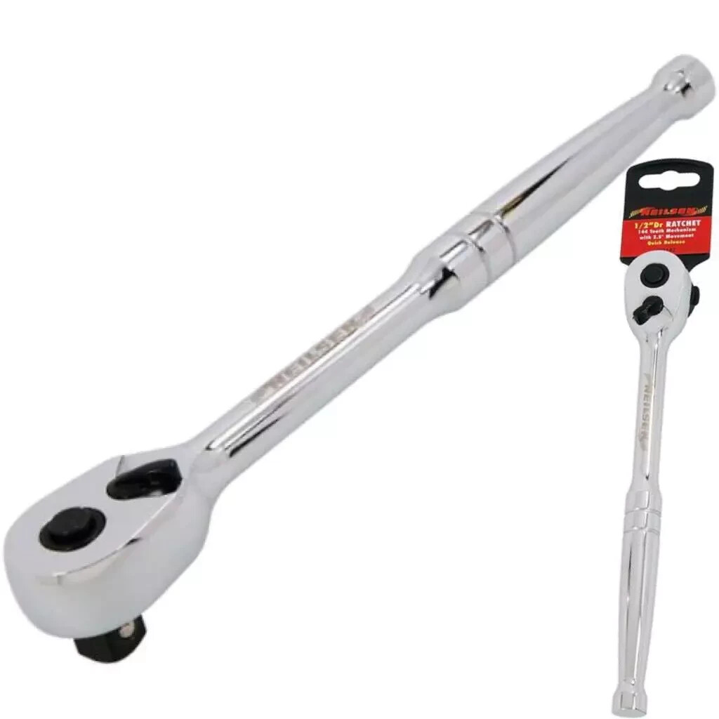 Neilsen Socket Reversible Ratchet Handle Quick Release 1/2"" Tool 144T
