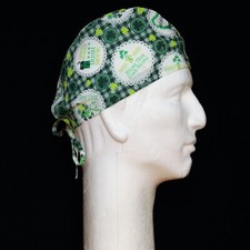 St. Patrick's Day on Green Theme Scrub Hat