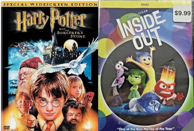 14 DVD lot Inside Out Sealed New- Harry Potter and Loose dvds