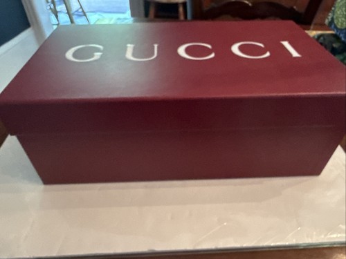 Authentic Gucci Rare Burgundy Empty Gift Storage Box 14.5” x 8.25” x 5.25” - Picture 2 of 6