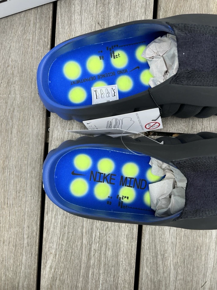 Nike Mind 001 Flyknit Slide Hyper Royal Black - EU 47,5 NEU & OVP | Händler - Bild 2 von 4