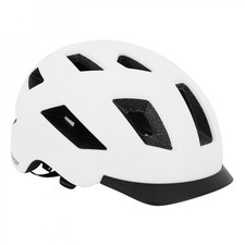 CASQUE VELO ADULTE GIST URBAIN SMART BLANC IN-MOLD AVEC ECLAIRAGE ARRIERE