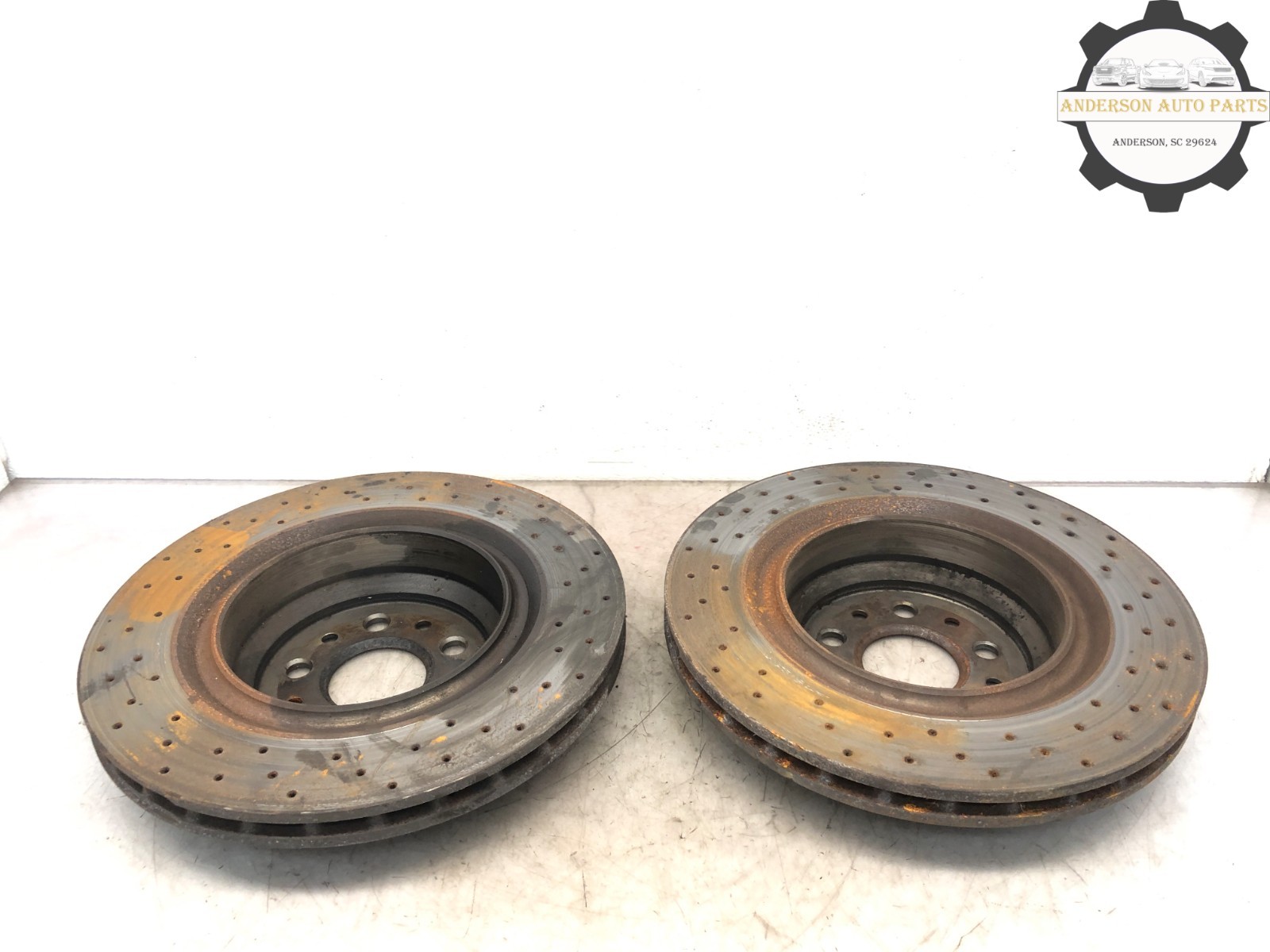 2014-2024 MASERATI QUATTROPORTE REAR DISC BRAKE ROTOR SET X2 OEM #NOTE