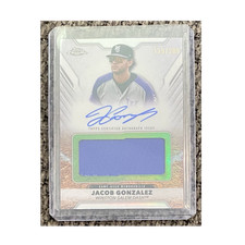 Topps Pro Debut 2025 Jumbo Relic Autograph #PDJAR-JG Jacob Gonzalez Dash /200
