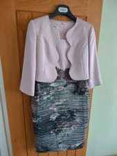 Lizabella Izabella Pink Special Occasion Wedding Dress & Jacket Mother of Bride