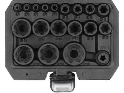 Yato Steckschlüsselsatz TORX Plus 1/2''+1/4'' 19tlg. YT-05197