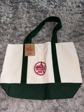 Trader Joe’s large canvas tote bag; green, brand new, authentic 