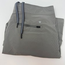 Mack Weldon Men's Stealth Performance Stretch Shorts Perforated Pockets Large