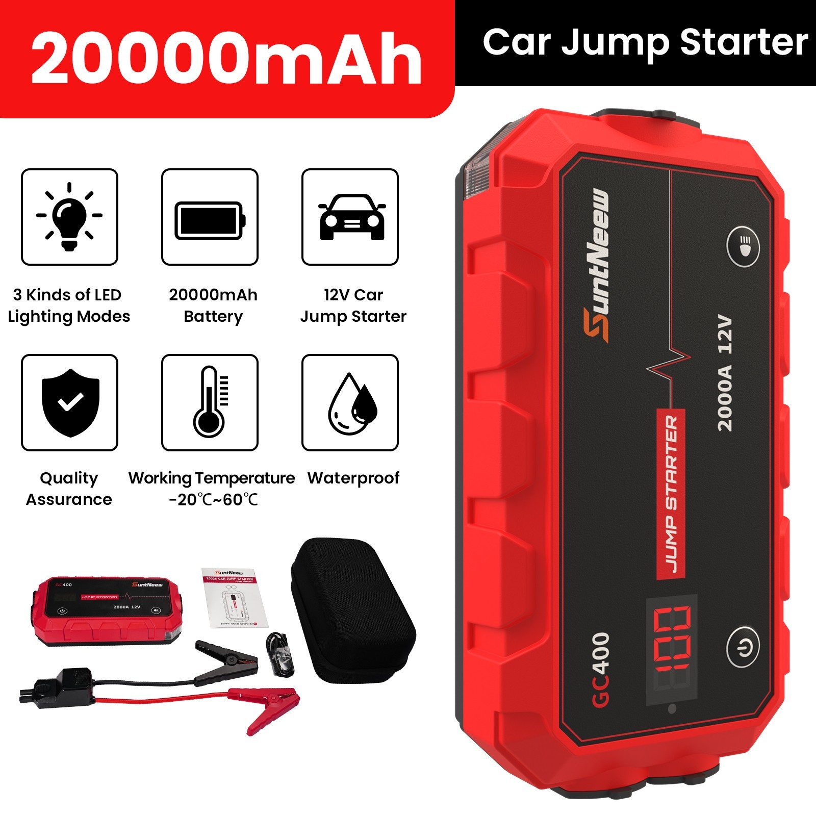 Booster  Power Bank Battery Charger Gift