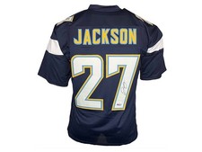 JC Jackson Autographed San Diego Blue Football Jersey (JSA)