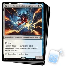 SPIDER-WOMAN, STUNNING SAVIOR X4 Marvel's Spider-man SPM Magic MTG MINT CARD