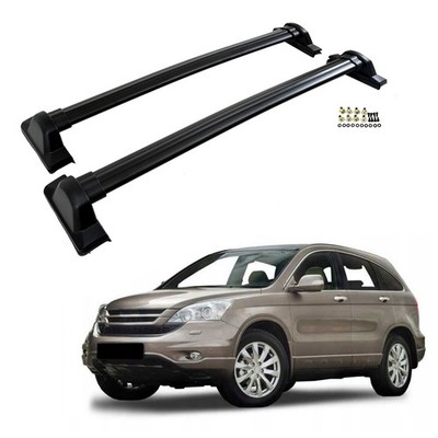 Dachgepäckträger Dachkorb Für Honda CR-V CRV 2007-2012 Aluminium Schwarz 2Tlg