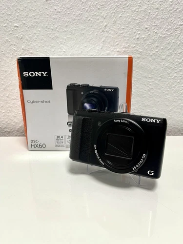 Sony DSC-HX60 Schwarz / 20.4 MP / Kompakte Digitalkamera / Lesen / Geprüft ✅ - Bild 1 von 13