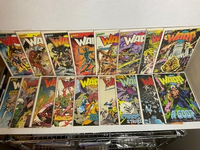 Lot of 17 WARP Comic Books (First Comics) Issues 1...18