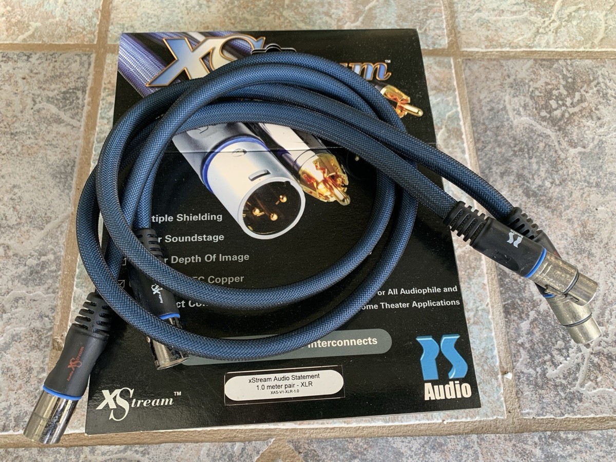 PS Audio xStream Audio Statement XLR Interconnects 1 pair 1 meter
