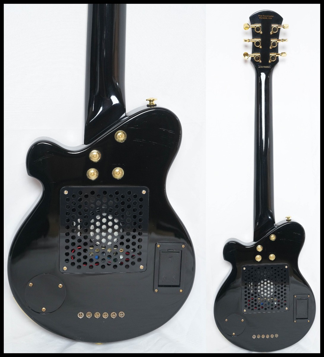 Pignose PGG-259 BK Mini Guitar with Built-in Amplifier, Good