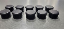 Black 1.00" Round Tubing Plastic Hole Plug End Cap, 1.00 Inch OD Tube Pipe Cover