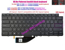 New US Backlit Keyboard for Dell XPS 13 7390 2-in-1 P103G XPS 13 9310 2-in-1