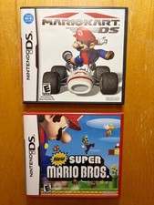 Mario Kart DS and New Super Mario Bros BOTH Factory Sealed, Excellent Condition