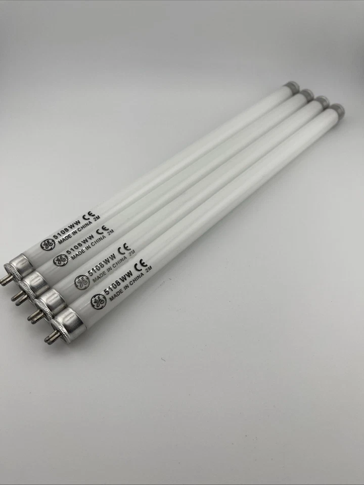 4 Pack GE F8T5 WW T5 8W Warm White 12” Bulbs - Image 4 of 4