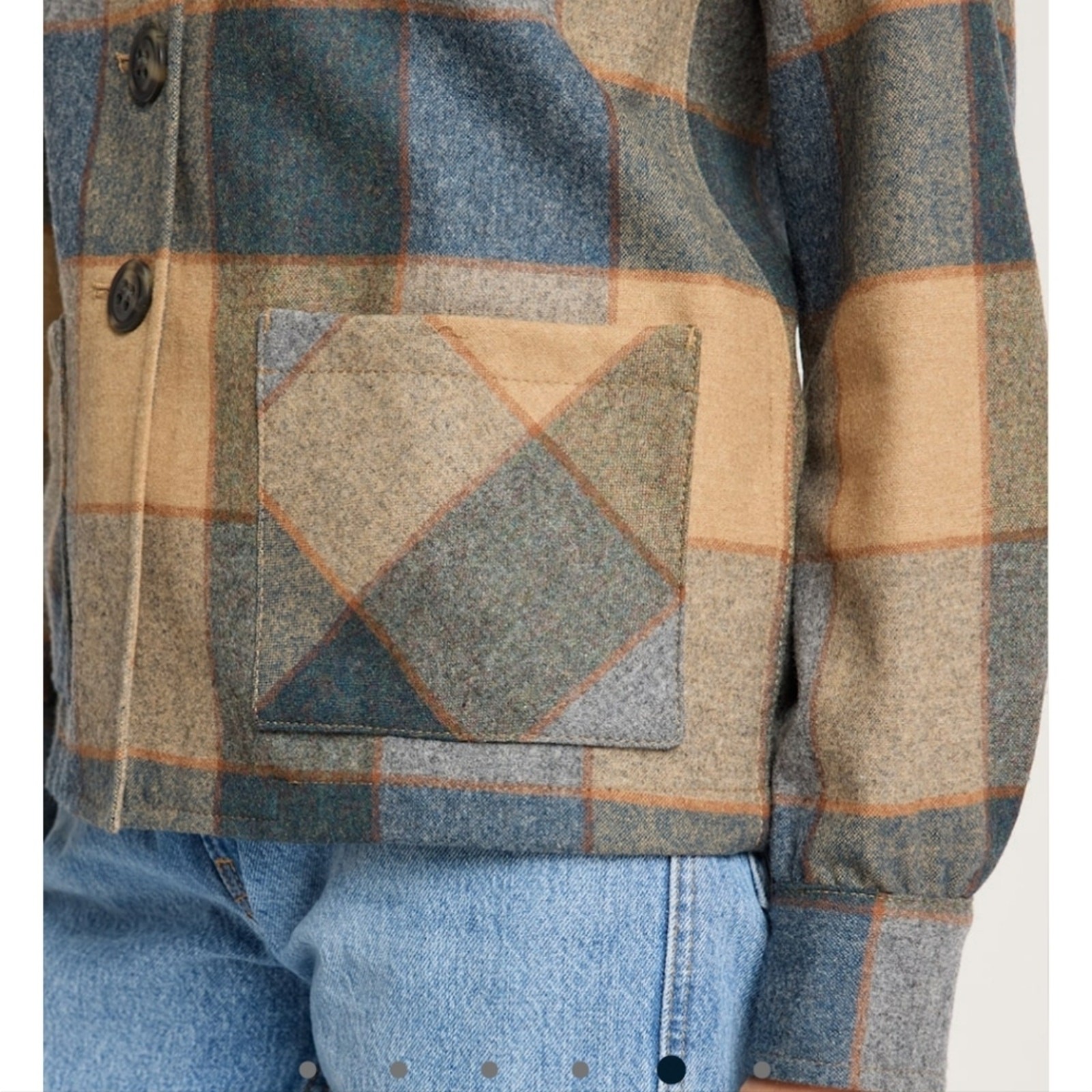Pendleton Women's Medium Camel Block Plaid Wool J… - image 12