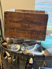 Stanley Hardware Crate  Original Paper Label The Stanley Works
