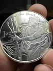 1 oz .999 Fine Silver Round Trident Design