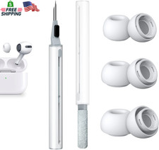3 Pairs Airpods Pro Replacement Silicone Ear Tips S M L with Cleaner Kit