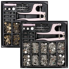 Metal Snap Fasteners Buttons Press Stud Pliers Sewing Coats Bags Leather Crafts