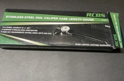 RCBS Stainless Steel Dial Caliper Case Length Gauge - 87305