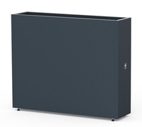Blumentopf PflanzküBel BlumenküBel Pflanztopf Metall Anthrazit 100X25X80Cm